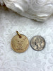 Image of Champagne Coin Pendant, Bley Frères, Champagne Token Reproduction 28mm, French Coin Pendant, Champagne Medallion 5 Finishes. Fast Ship
