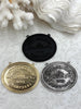 Image of Vintage French Coin Replica Champagne Medallion Coin Pendant 47mm X 57mm, 3 Finishes Available, Champagne Coin, Champagne Pendant, Fast Ship