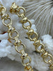 Image of Mixed Link Cable Chain Electroplated Base Metal, Statement Chain By the foot. 10.5m big link, Matte Gold, Gold, Silver, 4 finishes Fast ship