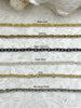Image of Small Cable Chain Smooth Oval sold by the foot. 3.5mm x 5mm. Wire 1mm. Electroplated base metal, 6 finishes available. Fast ship