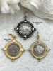 Image of Buffalo Nickel coin Pendant, Reproduction Silver Coin Pendant, Buffalo Nickel Pendant, Buffalo Nickel Coin Charm, 3 bezel colors Fast Ship