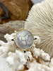 Image of French Coin Pendant, Horse Coin Pendant, French Pendant, French Coin, 2 Styles, Black Spike and Round CZ Accents Coin Fast Ship