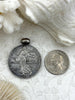 Image of Reproduction Republique Francaise Coin Pendant 30mm, Gold or Burnished Silver,French Coin Pendant with Bale, Republique Francaise, Fast Ship