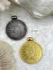 Image of Reproduction Republique Francaise Coin Pendant 30mm, Gold or Burnished Silver,French Coin Pendant with Bale, Republique Francaise, Fast Ship