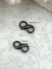 18mm Double Opening Infinity Figure 8 clasp for Easy Connectors, Spring Hook Lobster Clasp, Jewelry Clasps ,Brass Clasp,  colors Fast Ship