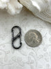 Image of Alloy Spring Clasp, Double S Hook Spring Clasp. Easy Open Spring Gate, Gate Clasp, Necklace Building, Charm Holder, 32m x 14mm WHOLESALE