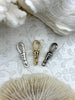 Image of Lobster Spring Gate Clasp, Push Clasp, Spring Gate Oval. Swivel Spring Gate, Push Clip, Spring Gate Pendant. Necklace Extender Fast Ship