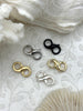 Image of 18mm Double Opening Infinity Figure 8 clasp for Easy Connectors, Spring Hook Lobster Clasp, Jewelry Clasps ,Brass Clasp, colors Fast Ship