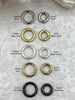 Image of Zinc Alloy Spring Clasp, 2 sizes 15mm or 18.6mm, 5 finishes, Easy Open Spring, Gate Clasp, Necklace Building Extender.Charm Holder, FastShip