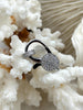 Image of Pave CZ Lobster Claw Clasps 2 colors 23mm x 13mm, lobster clasp,double sided , Spring Hook Clasp, Gold, Silver or Gunmetal. Fast Shipping