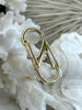 Image of Alloy Spring Clasp, Double S Hook Spring Clasp. Easy Open Spring Gate, Gate Clasp, Necklace Building, Charm Holder, 32m x 14mm WHOLESALE