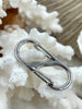 Image of Alloy Spring Clasp, Double S Hook Spring Clasp. Easy Open Spring Gate, Gate Clasp, Necklace Building, Charm Holder, 32m x 14mm WHOLESALE