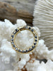 Image of Zinc Alloy Spring Clasp with CZ, 25mm Clasp, Round Easy Open Spring Gate Clasp, Necklace Building, Round CZ Charm Holder, Fast Ship