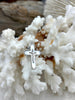 Image of Mother of Pearl Cross Charms, 2 Colors, Gold or Silver, Plated Brass and Mother of Pearl, 18mm x 11mm. Plated Brass Cross Charms. Fast Ship