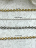 Image of Ball Chain Brass High Quality, 2 Sizes 2.3mm or 4mm, 4 Finishes, 2 Connectors Included Per 2 Feet, Chain Sold by the Foot, Fast Ship