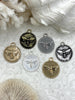 Image of Brass Bee Coin Charm, Bumblebee Charm, Queen Bee Charm, Honey Bee Charm, Bee Pendant, Bee Charm, French Bee Round 28mm 6 Finishes Fast Ship