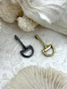 Image of Equestrian Snaffle Bit Pendant High Quality Equestrian Pendant, Zinc Alloy Bit Charm, Equestrian Charm Horse Jewelry, 2 Finishes, Fast Ship.