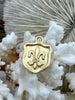 Image of Fleur De Lis Shield Charms with CZ, Fleur De Lis Charm, 2 Finishes, Brass Charm, Fleur de lis Pendant, French Charm, Paris Charm, Fast Ship.