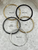 Image of Large Hoop Ring Circle Pendant or Earrings, Artisan Ring, Closed Ring Connector Round Hoop Circle, 43mm x 1.5mm Thick 5 colors Fast Ship