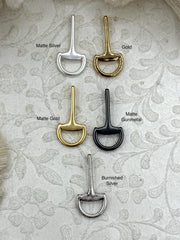 Equestrian Snaffle Bit Pendant High Quality Equestrian Pendant, Zinc Alloy Bit Charm, Equestrian Charm Horse Jewelry, 6 Finishes, Fast Ship.