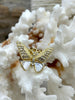 Image of Mother of Pearl Butterfly CZ Charms, 4 styles, Gold Plated Brass Butterfly Charms, MOP Charms, Cubic Zirconia, Mother of Pearl, Fast Ship
