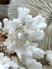 Image of Mother of Pearl Heart CZ Charms, 7 styles, Gold Plated Brass Heart Charms, MOP Charms, Cubic Zirconia, Brass Mother of Pearl, Fast Ship