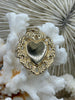 Image of Sacred Heart Pendants, Sacred Heart Charms, Love Charm, Religious Charm 2 finishes, 30mm x 26mm, 2.7mm thick, Zinc Alloy Heart, Fast Ship