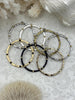 Image of Round Hoop Ring Circle Pendant with Dots, Pendant or Earrings Artisan Ring, Hoop Charm, Closed Ring with Bale, 43mm, 7 Styles Fast Shipping