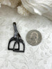 Image of Equestrian Stirrup Pendant High Quality Brass Equestrian Pendant, Stirrup Charm, Equestrian Charm Horse Jewelry, 4 Finishes Fast Ship.