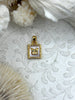 Image of Mother of Pearl Butterfly CZ Charms, Gold Plated Brass Butterfly Charms, MOP Charms, Cubic Zirconia, Mother of Pearl, Fast Ship