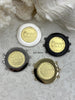 Image of ITALIA Coin Pendant, Gold Coin Pendant, Italian 1 Lira Coin, 4 Bezel Colors, Coin Bezel, Art Deco Coin, Replica Coin, Brass Coin, Fast Ship