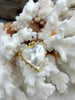 Image of Mother of Pearl Heart CZ Charms, 7 styles, Gold Plated Brass Heart Charms, MOP Charms, Cubic Zirconia, Brass Mother of Pearl, Fast Ship