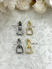 Image of Equestrian Stirrup Pendant High Quality Equestrian Pendant, Zinc Alloy Stirrup Charm, Equestrian Charm Horse Jewelry, 7 Finishes, Fast Ship.