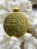 Image of Reproduction Rabbit Coin Pendant 30mm, Gold or Burnished Silver, French Coin Pendant with Bale, Rabbit Coin, 2 Finishes, Fast Ship