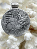 Image of Reproduction Rabbit Coin Pendant 30mm, Gold or Burnished Silver, French Coin Pendant with Bale, Rabbit Coin, 2 Finishes, Fast Ship