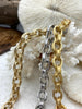 Image of Zinc Alloy Multilink Chain, 3 Finishes, Gold, Matte Gold, Rhodium, 14.5mm x 10.5mm,Electroplated Zinc Alloy Chain,Sold By the Foot,Fast Ship