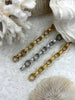 Image of Zinc Alloy Multilink Chain, 3 Finishes, Gold, Matte Gold, Rhodium, 14.5mm x 10.5mm,Electroplated Zinc Alloy Chain,Sold By the Foot,Fast Ship
