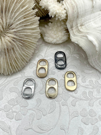 Soda Tab Charm, Soda Tab Pendant, 5 Finishes Available. Fast Ship
