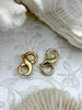 Image of 18mm Double Opening Infinity Figure 8 clasp for Easy Connectors, Spring Hook Lobster Clasp, Jewelry Clasps ,Brass Clasp, colors Fast Ship