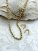 Image of Ball Chain Brass High Quality, 2 Sizes 2.3mm or 4mm, 5 Finishes, 2 Connectors Included Per 2 Feet, Chain Sold by the Foot, Fast Ship