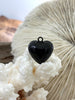 Image of Black Heart Charm/Pendants, Heart Pendants, 4 sizes, Enamel Plated Brass Charms, Small, Medium, Large, Extra Large Colorful Hearts,Fast Ship