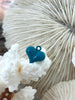 Image of Teal Heart Charm/Pendants, Heart Pendants, 3 sizes, Enamel Plated Brass Charms, Small, Medium, or Large, Colorful Hearts, Fast Ship