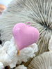 Image of Pink Heart Charm/Pendants, Heart Pendants, 3 sizes, Enamel Plated Brass Charms, Small, Medium, or Large, Colorful Hearts, Fast Ship