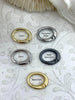 Image of Oval Spring Clasp, 20mmx15mm, Zinc Alloy 5 finishes, Easy Open Spring, Gate Clasp, Necklace Building Extender. Charm Holder, BBA Fast Ship