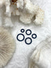 Image of Jump Rings Matte Black, 4mm, 6mm, 8mm, 10mm, or 12mm, PK of 10,Brass Thick Gauge,OPEN Ring, Heavy 15 GA (1.8mm) Sturdy Jump Rings, Fast Ship