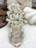 Image of Peruvian Colorful Pastel Opal Hand Knotted Necklace, 17", Rondelle Stone, 8mmx5mm with 3 Finishes of Finished Ends,Candy Necklace, Fast Ship