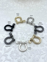 Zinc Alloy U Lock Clasp With Screw, U Shape Shackle,U Fastener, Marine Shackle, Horseshoe Clasp, Anchor Carabiner, Anchor Shackle. Fast Ship