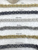 Image of Chunky Double Loop Rolo Cable Chain Textured sold by the foot 12mm X 2mm Thick. Electroplated Base Metal Double Ring Rolo 6 Finish Fast ship