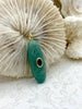 Image of Oval Oblong Gemstone Drop Pendants and Charms with CZ. 6 Stone Types/Styles,Gold Bale 35mm x 13mm x 7mm, Natural Stones w/CZ, Fast Shipping