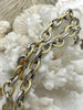 Image of Mixed Link Mixed Metal Textured Cable Chain, Sold by the foot. 13mm x 10mm, 2mm Thick, Electroplated Base Metal, 4 styles, Fast ship